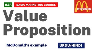 Value Proposition and Customer Segments  McDonalds value propositions  in UrduHindi [upl. by Warfold]