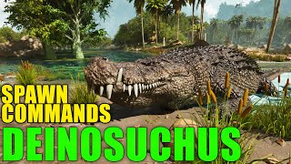 Ark DEINOSUCHUS spawn commands [upl. by Andra975]