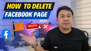 PAANO MAG DELETE NG FACEBOOK PAGE  2023 [upl. by Huntlee]