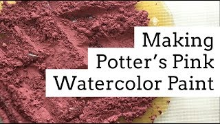 Relax  Making Handmade Watercolor Paints  Potters Pink [upl. by Sana]