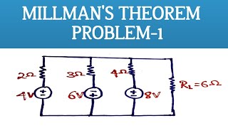 How to solve Millmans theorem problemsproblem1 [upl. by Clotilde465]