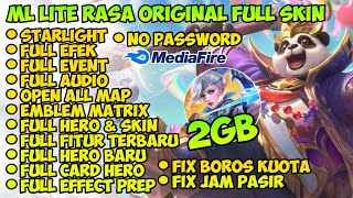 Data ML Lite Full Event 2Gb Terbaru Patch Suyuo  Ml Lite  Cara Mengatasi Lag Mobile legends [upl. by Gnehc370]