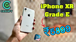 Unboxing Apple iPhone XR ₹5899 🤯🔥  Grade E  Cashify Supersale  Full Review [upl. by Barry]