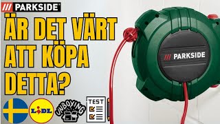 SLANGTRUMMA TRYCKLUFT Parkside PDST 5 B2 SVERIGE SWEDISH LIDL [upl. by Arrej183]