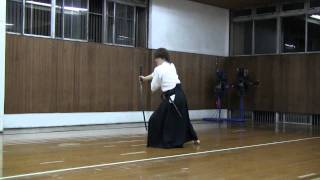 Mugen Shinto Ryu Iaijutsu  Tachi waza practice [upl. by Dey]