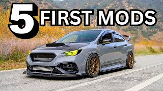 The 5 First Mods You Have To Do To Your 2022 Subaru WRX [upl. by Largent178]