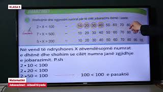 e Mesimi Klasa 3  3362 Matematikë  Jobarazimet [upl. by Analihp]