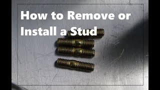 How to remove or install a stud [upl. by Cedar]