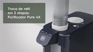 Como Trocar o Refil do Purificador de Água PURE 4X  Electrolux Ajuda [upl. by Ashley253]