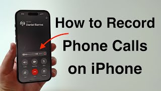 How To Record Phone Calls on your iPhone Free New Feature [upl. by Dez]