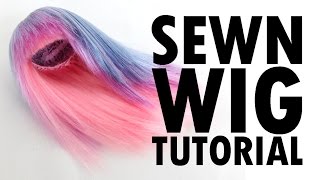 Sewn Doll Wig Tutorial HowTo [upl. by Ailemak]