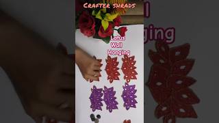 Diy lotus hanging  Lotus wall hanging Diwali decoration ideas Home decor diy shortsfeed shorts [upl. by Jacquenetta626]