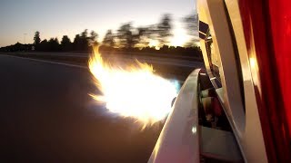 Ford GT spitting huge fire 345kmh [upl. by Aynos]