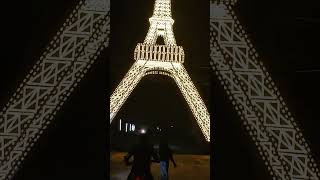 eiffel tower light show 4k youtubeshorts eiffeltower shorts like [upl. by Nahem254]