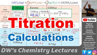 CHEM 1411 L18 Titration Calculations 2024 [upl. by Lidstone]