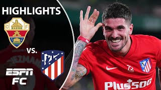 Atletico Madrid soars back into third place after win vs Elche  LaLiga Highlights  ESPN FC [upl. by Chancelor637]