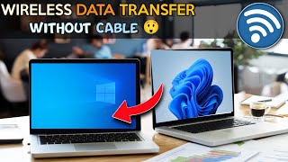 How to Wireless Share Files Between Two Computer amp Laptop  Wireless data transfer pc to pc [upl. by Ysset]