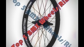 Top 5 WheelsRims BMX [upl. by Llahsram]