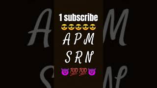 Jinka naam APMSRN se shuru hota hai wo Apne naam ke liye like and subscribe nimrabucha naseerudins [upl. by Eerdua809]