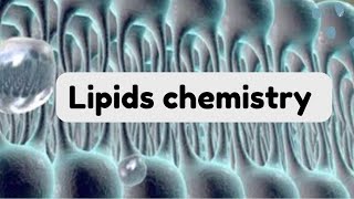 24 lipids chemistry  biochemistry شرح الدهون بايوكمستري بالعربي [upl. by Wills567]