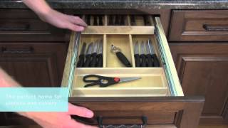 Medallion Cabinetry Three Drawer Base with Cutlery Divider Kitchen Storage Part 2 [upl. by Morley56]