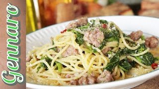 Simple Sausage Spaghetti  Amalfi Coast [upl. by Ellemrac]