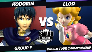 SWT Championship Group F  KoDoRiN Marth Vs lloD Peach SSBM Melee Tournament [upl. by Nosnor776]