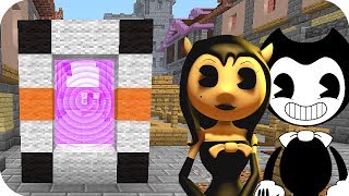 🐷 BEBE AENH HACE PORTAL A DIMENSION BENDY ALICE ANGEL  MINECRAFT AENH [upl. by Ijat]