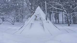 Winter Camping in a Snowstorm  Ep12 [upl. by Rambert]