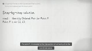 Graphing Points in the Coordinate Plane contii Write the ordered pair for each point 10 E qquad 11 [upl. by Perr696]