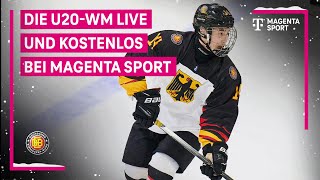 Die Eishockey U20WM live und kostenlos bei MagentaSport [upl. by Koval]