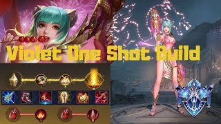 Arena Of Valor  Violet  One Shot Build  Passage Diamant AoV FR [upl. by Nwahsud]