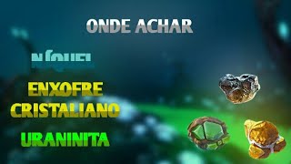 onde achar níquel enxofre cristaliano e uraninita SUBNAUTICA [upl. by Linehan831]