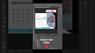 2024 Desk Calendar Design in Photoshop shorts youtubeshorts shortvideo [upl. by Piero]