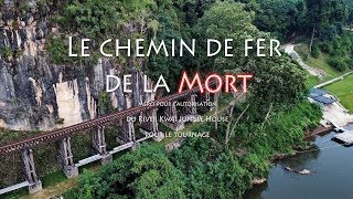 Le fameux chemin de fer de la mort 27k FPV sai yok kanchanaburi Thailande [upl. by Atsejam]