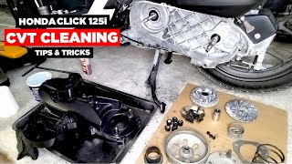 Honda Click 125i  CVT Cleaning Tips amp Tricks [upl. by Manson586]