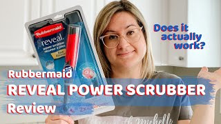 RUBBERMAID REVEAL POWER SCRUBBER REVIEW  CLEANING TILE GROUT WITH THE SCRUBBER USING 3 METHODS [upl. by Schroeder652]