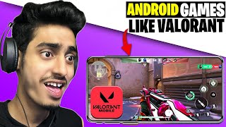 5 Best FPS Games like Valorant On Mobile 2024 HIGH GRAPHICS GAMES  ONLINEOFFLINE Free Download [upl. by Koenraad]