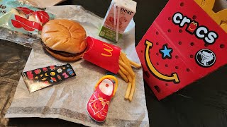 Unboxing McDonalds CROCS Happy Meal [upl. by Nosimaj]