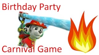 How to PAW Patrol Birthday Party Carnival Game Bean Bag Fire Targets [upl. by Aihsenal261]