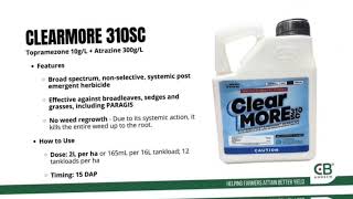 Clear more herbicide a product from CBandrew for paragis weeds paragis farming maize maize [upl. by Obie163]