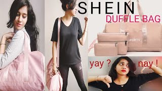 SHEIN DUFFLE BAG  Honest Review  Buy it or Not [upl. by Cobbie445]