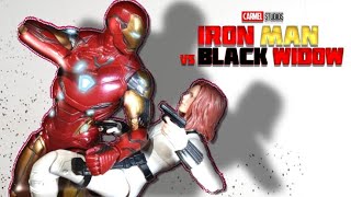 Iron Man vs Black Widow  A Short Stop Motion Film [upl. by Haskel]