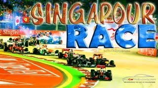 F1 2013  Grand Prix de Singapour Marina Bay  Course  Saison 2 [upl. by Naul]