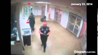 Police release footage of Justin Bieber being processed in jail  prison CCTV [upl. by Leiahtan]