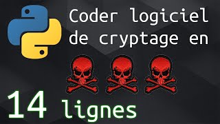 🔒 Coder logiciel de cryptage avec python en 14 lignes [upl. by Nyleahcim]