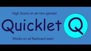 Quizlet Hacks  Mods for ALL games  Quicklet Extension 4412 [upl. by Emmer194]