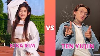 New Kika kim Vs Ten Yujin 🔥 TikTok Dance Challenge 🔥 What Trends Do You Know [upl. by Ehman]