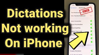 Dictation not working on iPhone  how to fix [upl. by Ocimad]