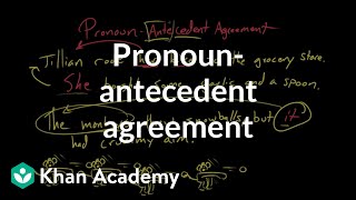 Pronounantecedent agreement  Syntax  Khan Academy [upl. by Gilberta]